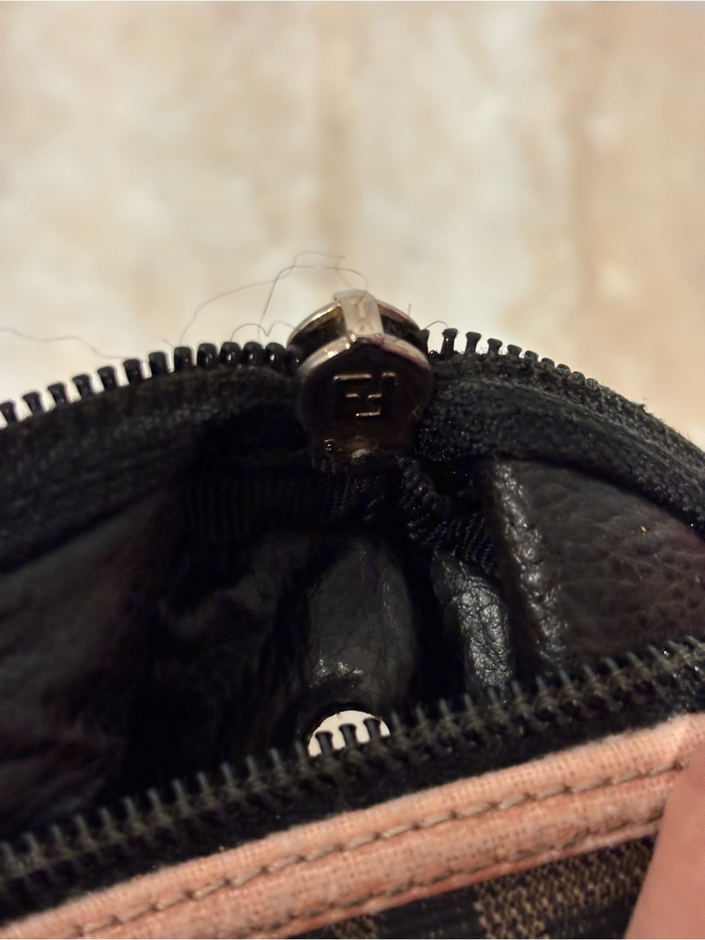 Fendi Brown Monogram coated Canvas and leather crossbody bag - Picture 13 of 13